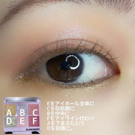 オーラクリエイション/BLEND BERRY/アイシャドウパレットを使ったクチコミ(5枚目)