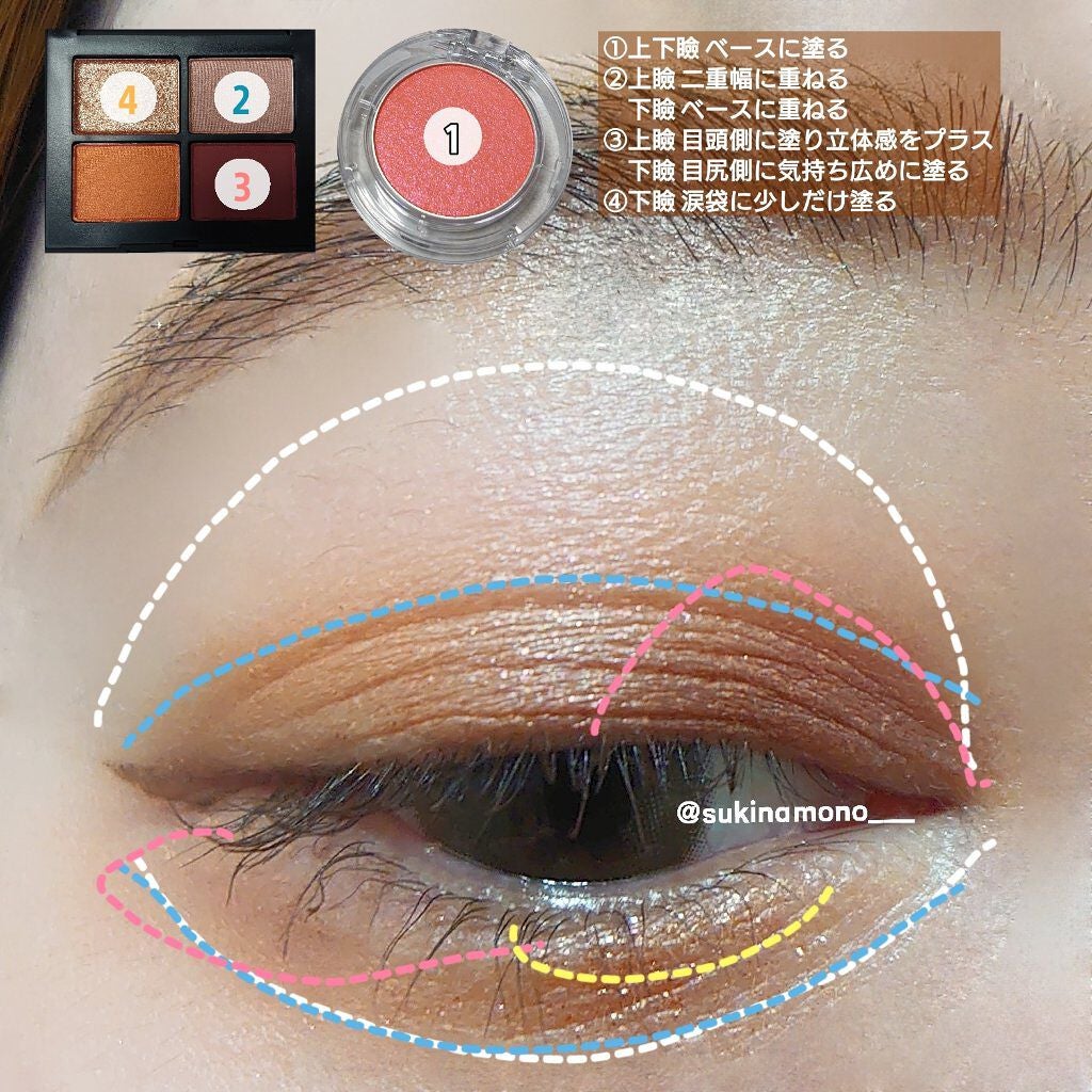 クワッドアイシャドー/NARS/アイシャドウパレットを使ったクチコミ(5枚目)