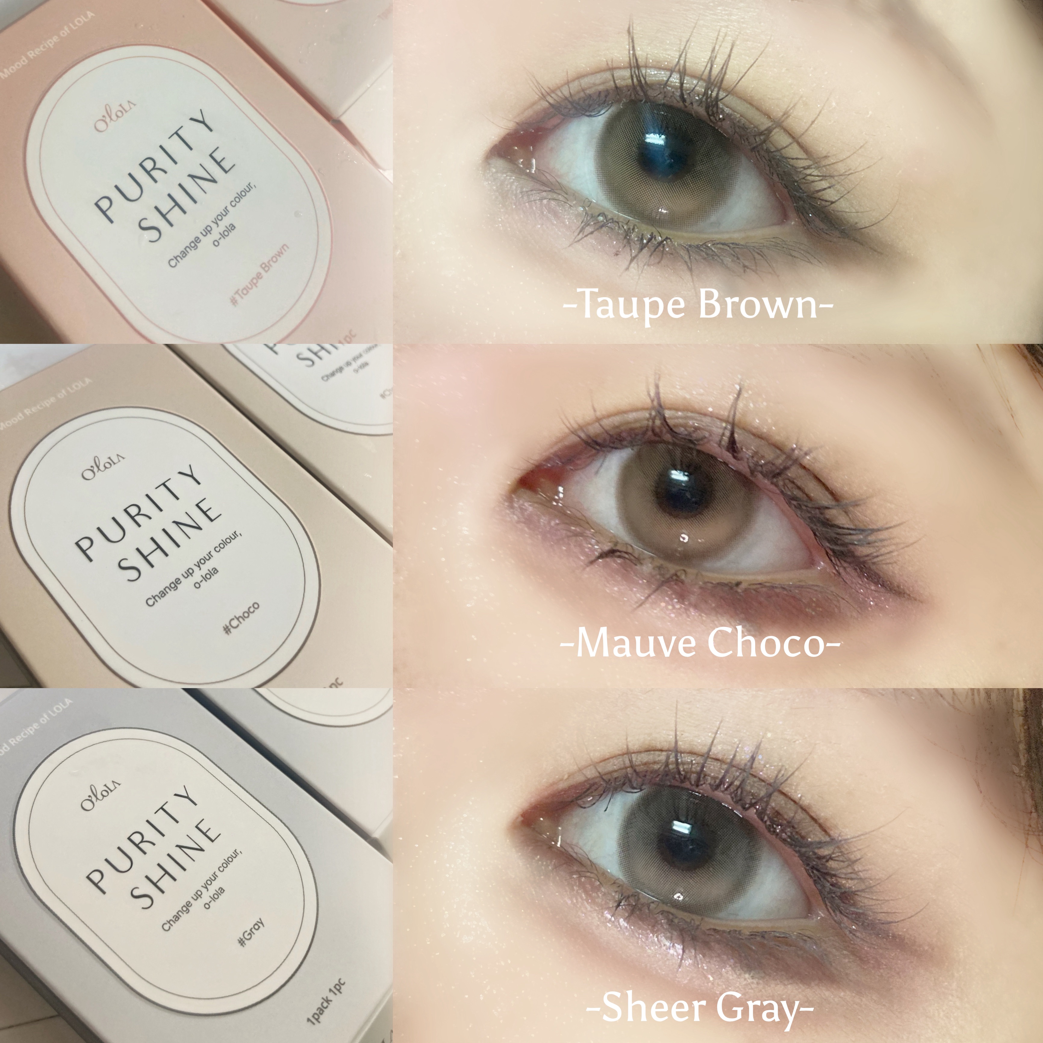 ピュアリティーシャイン マンスリー トープブラウン /OLOLA/カラーコンタクトレンズを使ったクチコミ（1枚目）