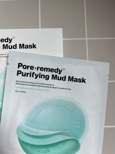 Dr.Jart＋ pore・remedy purifying mud maskのクチコミ「衝撃💥こんなパックはじめて!!😳

よくある水分ヒタヒタのパックではなくて
薄ぅくクレイを塗っ.....」（2枚目）