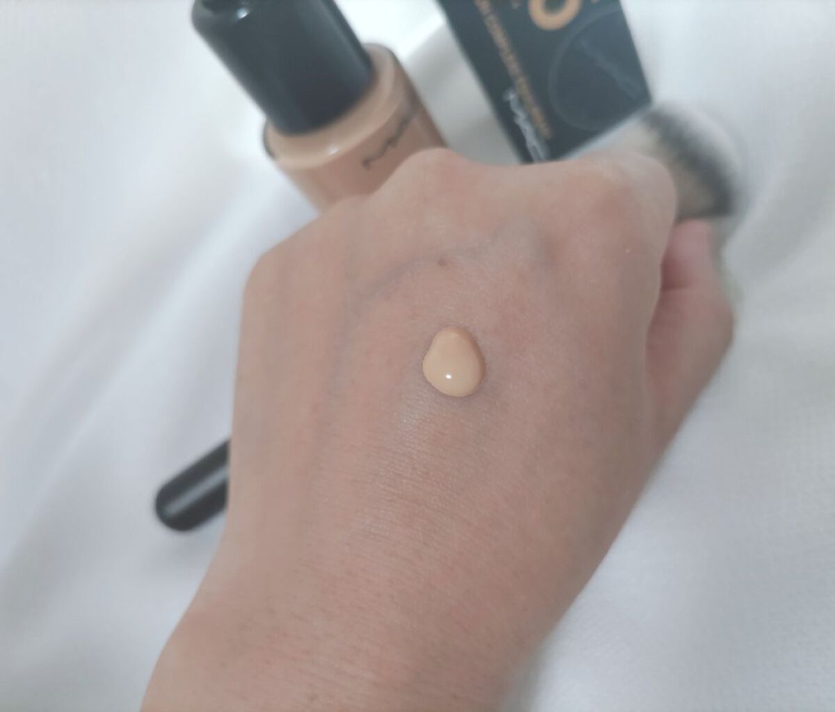 #170 シンセティック ラウンド スラント ブラシ/M・A・C/メイクブラシを使ったクチコミ（3枚目）