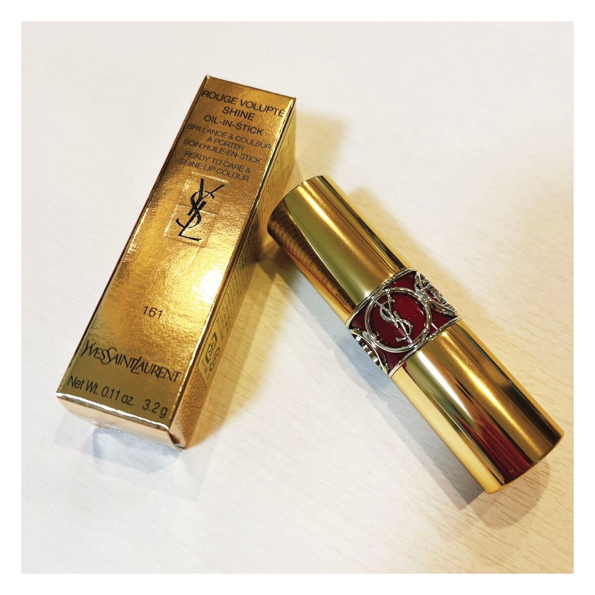 ルージュ ヴォリュプテ シャイン/YVES SAINT LAURENT BEAUTE/口紅を使ったクチコミ(1枚目)