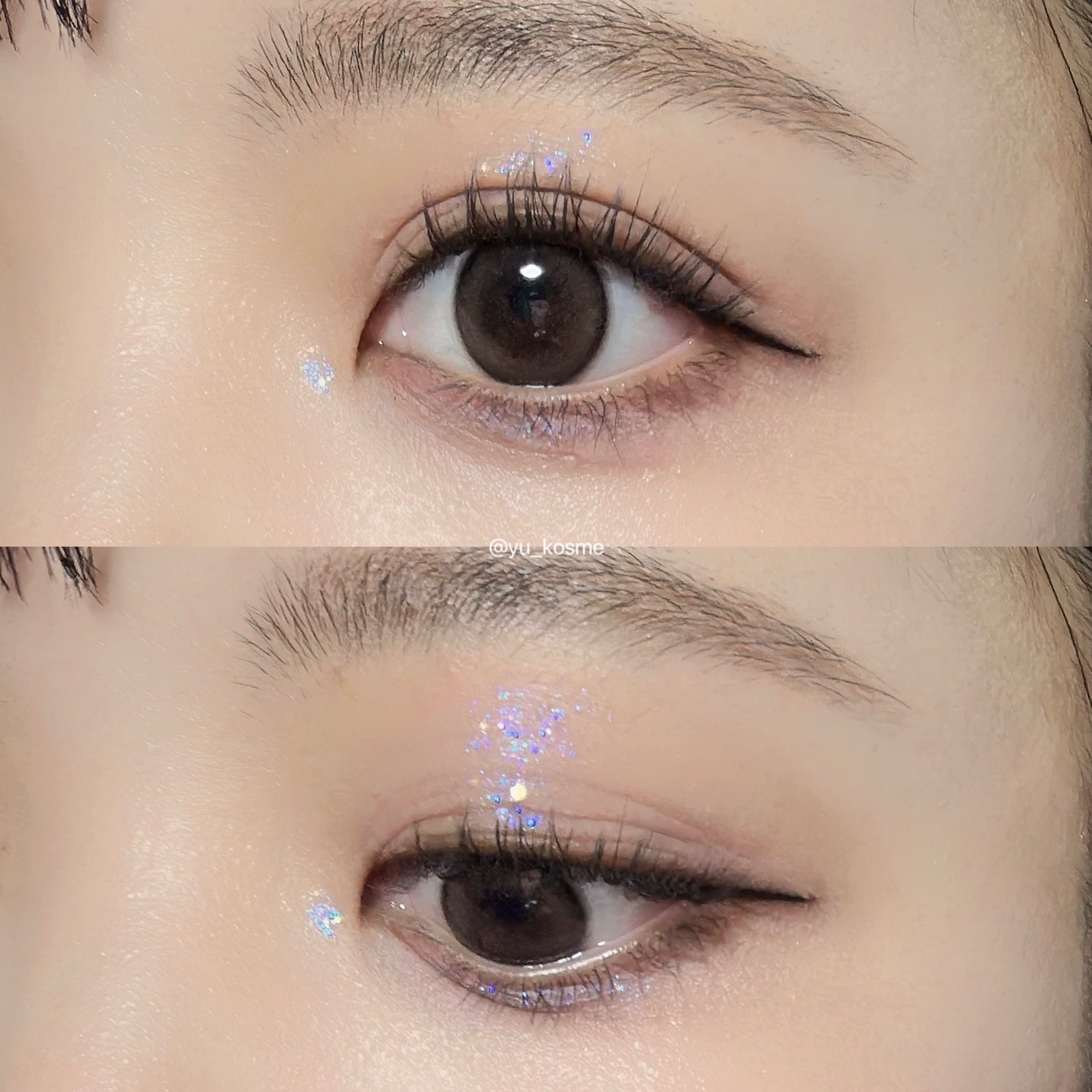 リキッド グリッター シャドウ/rom&nd/グリッターを使ったクチコミ（3枚目）