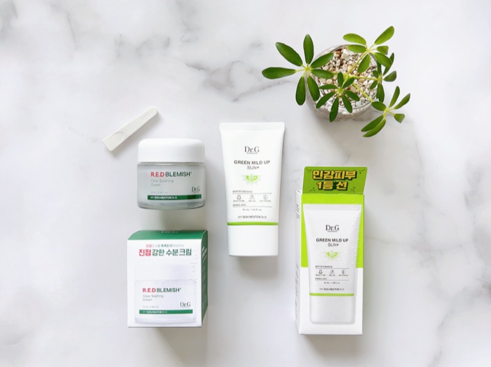 グリーンマイルドアップサンプラス/Dr.G/日焼け止めクリームを使ったクチコミ（1枚目）