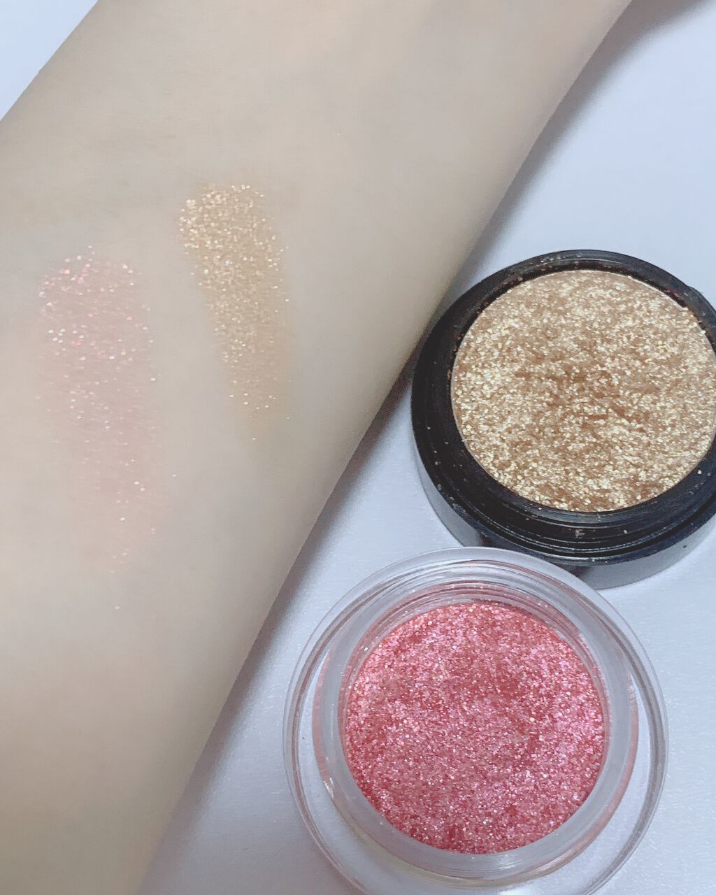 キラキラ アイシャドウ/ETUDE/スティックアイシャドウを使ったクチコミ（2枚目）