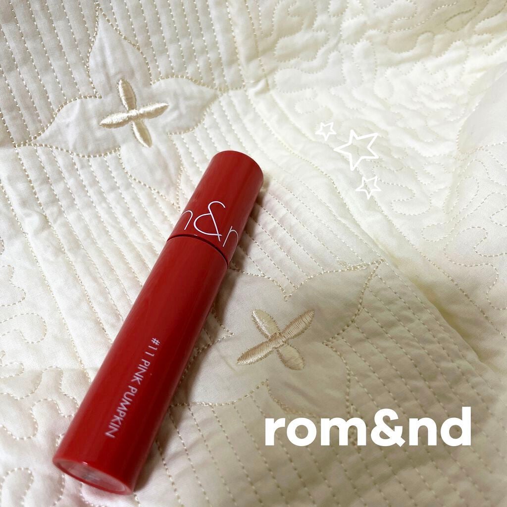 ジューシーラスティングティント/rom&nd/リップティントを使ったクチコミ(1枚目)