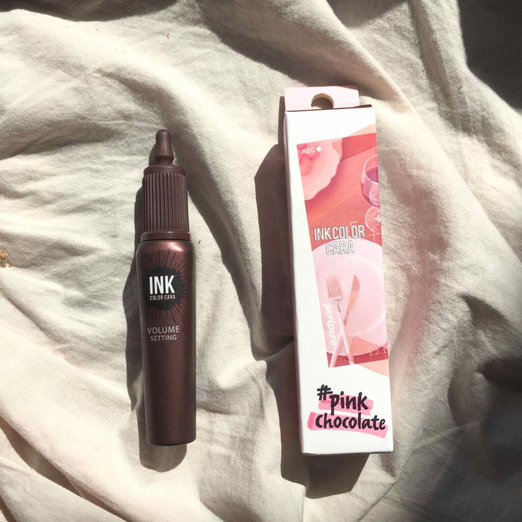 ピンク モーメント インク カラー カラ 08 PINK CHOCOLATE/PERIPERA/マスカラを使ったクチコミ（2枚目）