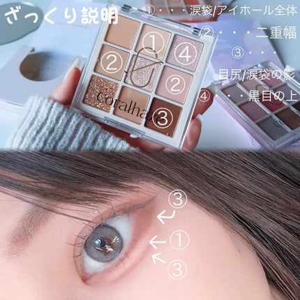 ムードブレンディングシャドウパレット/Coralhaze/アイシャドウパレットを使ったクチコミ(4枚目)