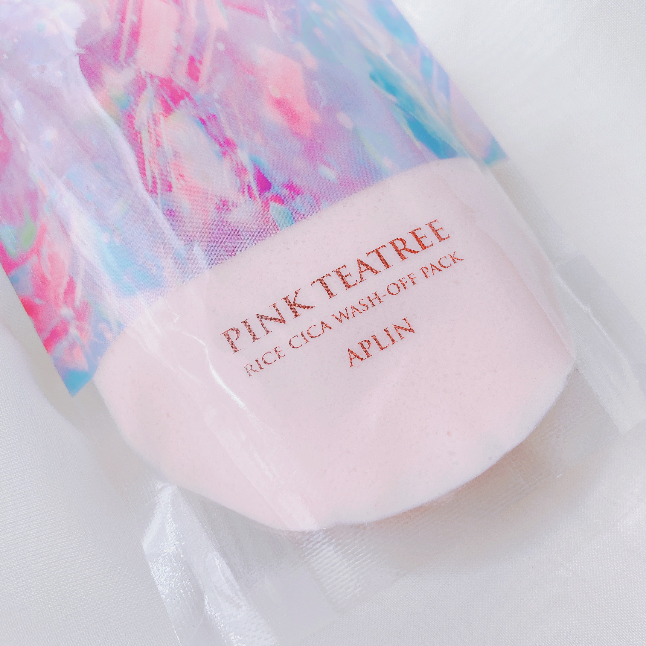 ピンクティーツリーライスシカウォッシュオフパック/APLIN/洗い流すパック・マスクを使ったクチコミ（2枚目）