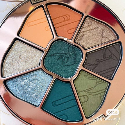 九色パールアイシャドウパレット/花西子/アイシャドウパレットを使ったクチコミ(4枚目)