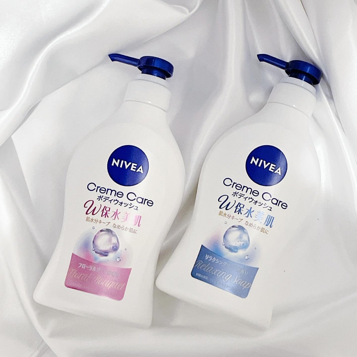 クリームケア ボディウォッシュ W保水美肌 リラクシングソープの香り/ニベア/ボディソープを使ったクチコミ(1枚目)