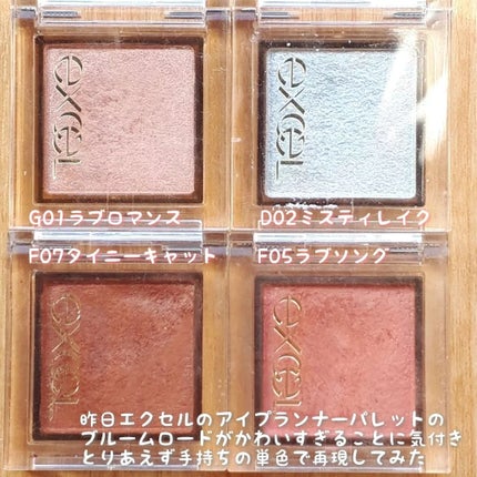 アイプランナー/excel/単色アイシャドウを使ったクチコミ(2枚目)