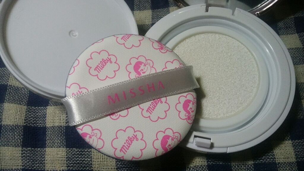 M クッションベース(ミルキー)/MISSHA/化粧下地を使ったクチコミ(2枚目)