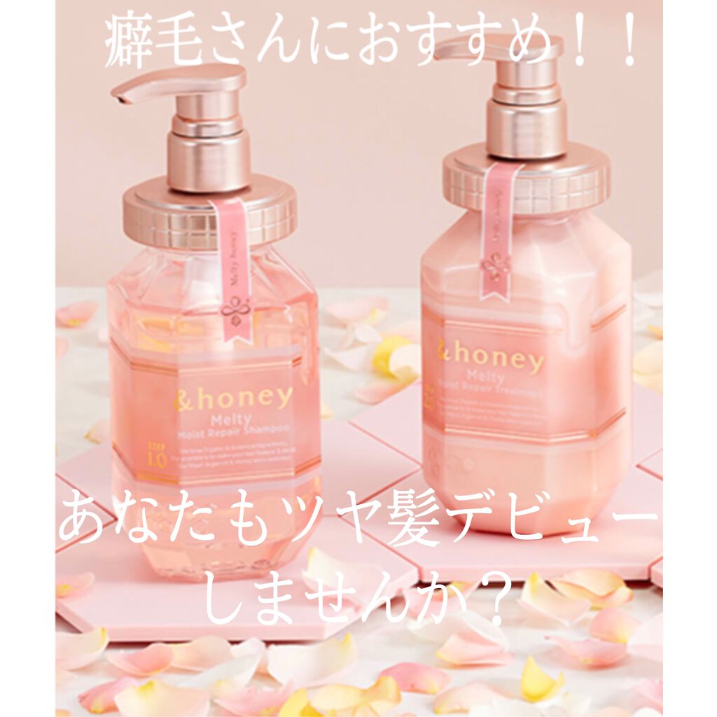 &honey Melty モイストリペア シャンプー1.0／モイストリペア ヘアトリートメント2.0/&honey/市販シャンプーを使ったクチコミ（1枚目）