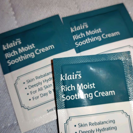 リッチモイストスージングクリーム(80ml)/Klairs/フェイスクリームを使ったクチコミ(1枚目)