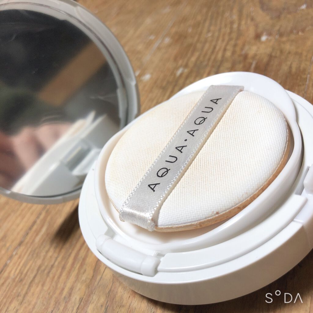 オーガニッククッションコンパクト/アクア・アクア/クッションファンデーションを使ったクチコミ(3枚目)