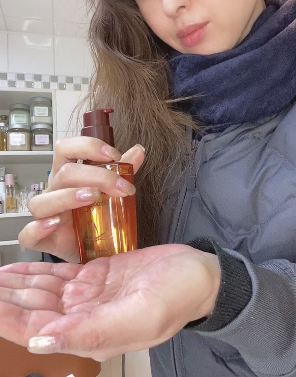 エルセーヴ エクストラオーディナリーオイル エクストラリッチ フィニッシュ/ロレアル パリ/ヘアオイルを使ったクチコミ（2枚目）