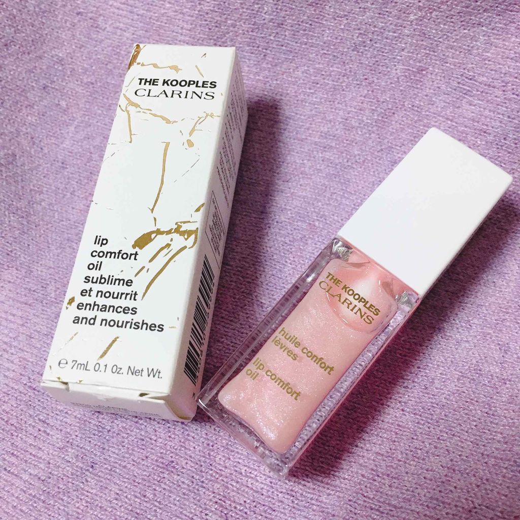 コンフォート リップオイル  ライトストーン(限定色)/CLARINS/リップグロスを使ったクチコミ（1枚目）