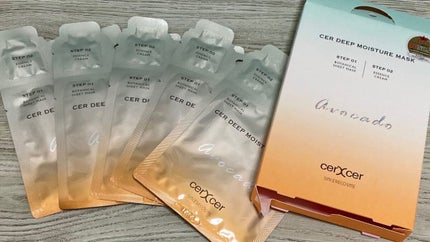 ディープモイスチャー マスク (ケアクリーム付き)/cerXcer/シートマスク・パックを使ったクチコミ(1枚目)