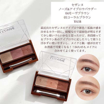 ノーズ&アイブロウパウダー/CEZANNE/パウダーアイブロウを使ったクチコミ(6枚目)
