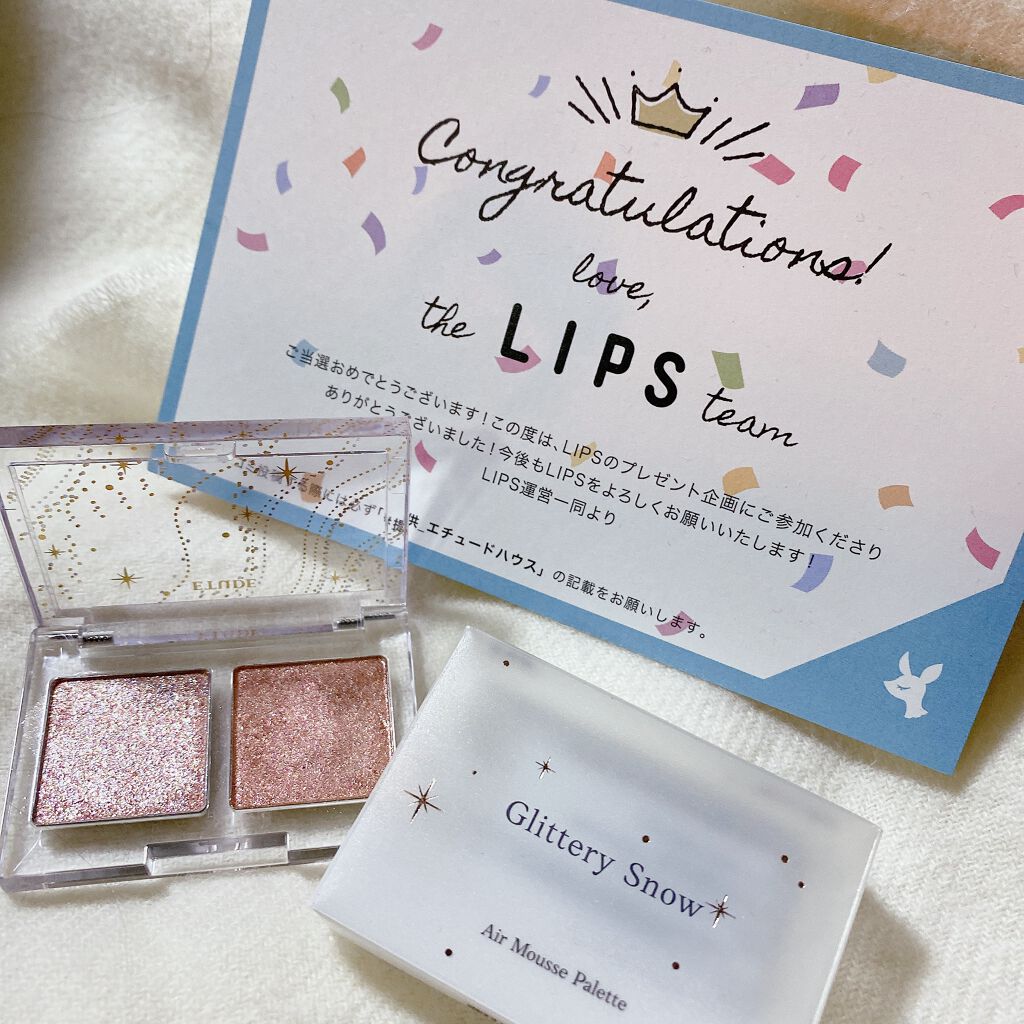 グリッタースノー エアームースアイズパレット/ETUDE/アイシャドウパレットを使ったクチコミ（1枚目）