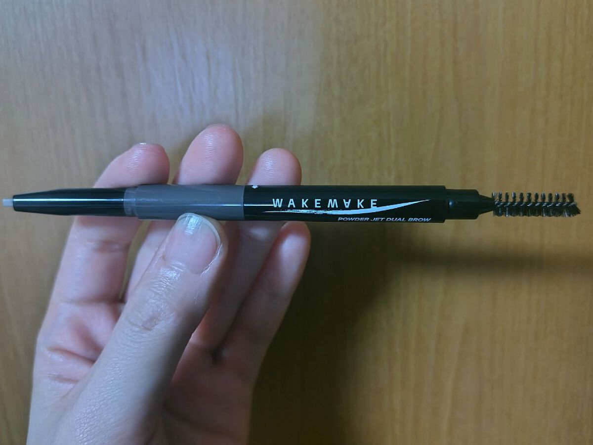 wakemake パウダージェットデュアルブロウのクチコミ「WAKEMAKEのパウダージェットデュアルブロウ💕

Qoo10のメガ割の際にオリーブヤングで.....」（2枚目）