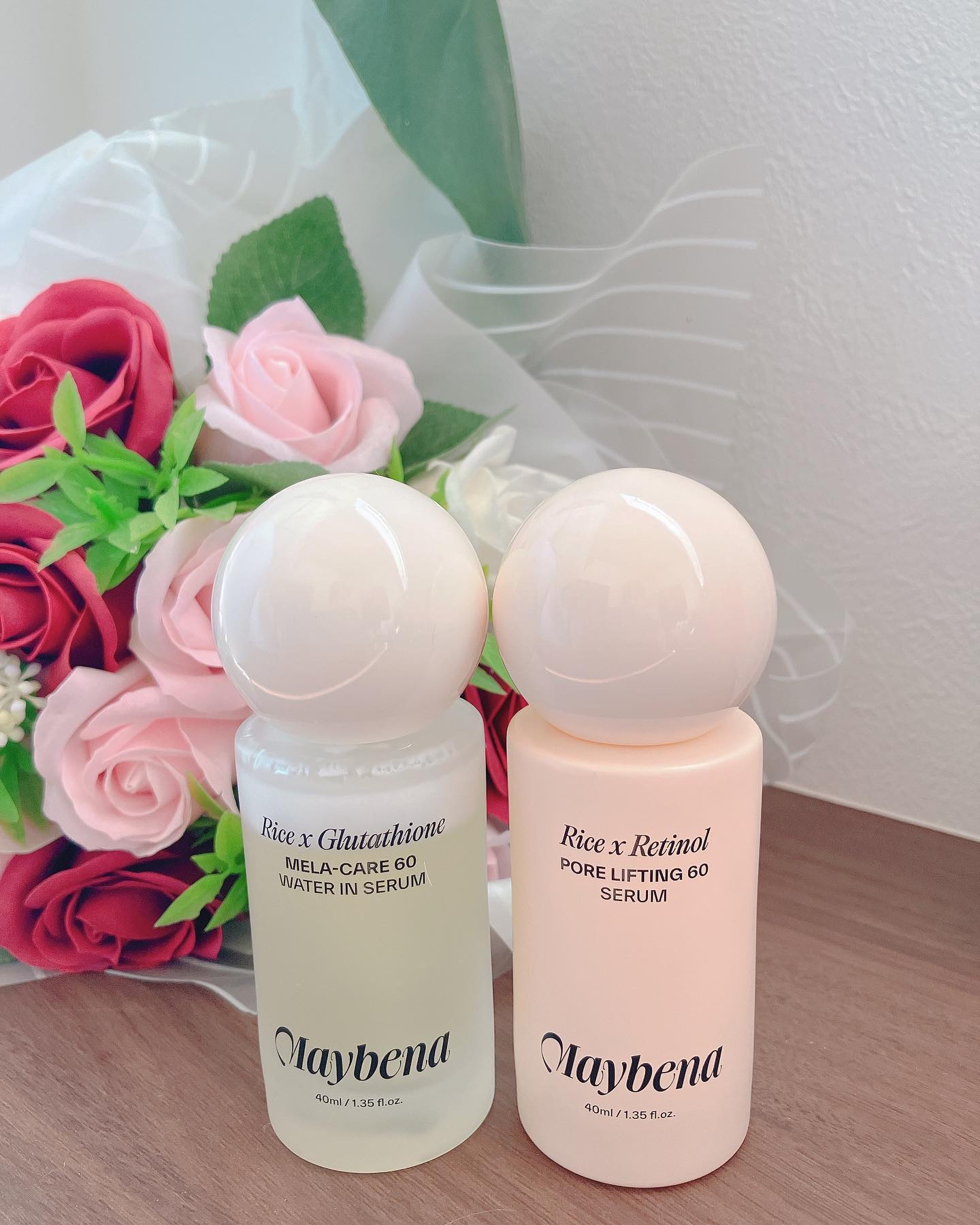 ライスX グルタチオン メラケアー60 ウォーターインセラム/MAYBENA/美容液を使ったクチコミ（2枚目）