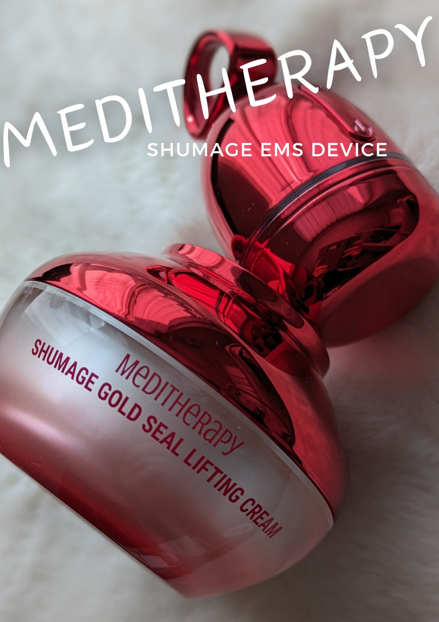 シューマジゴールド糸リフティングクリーム+EMS美顔器/MEDITHERAPY/フェイスクリームを使ったクチコミ(1枚目)