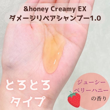 Creamy EXダメージリペアシャンプー1.0/ヘアトリートメント2.0/&honey/シャンプー・コンディショナーを使ったクチコミ（2枚目）