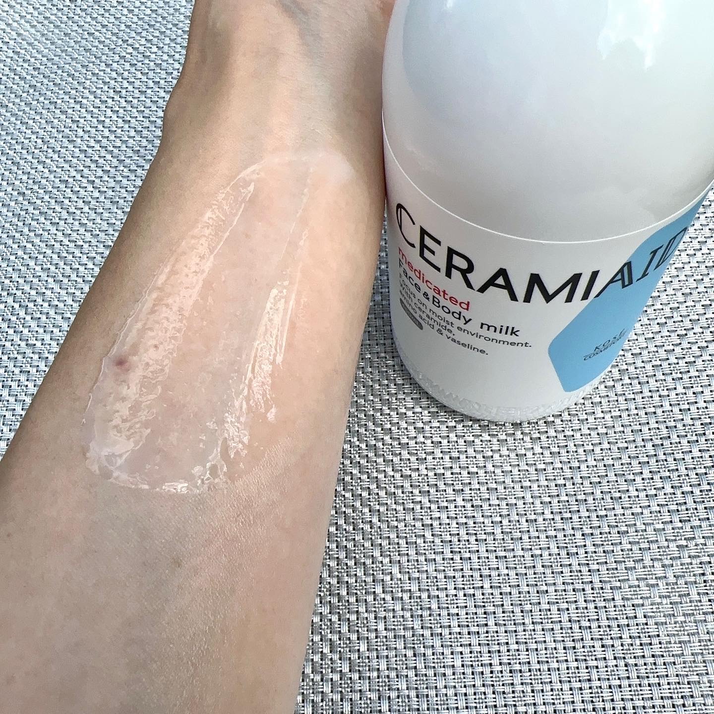 セラミエイド 薬用スキンミルク 450ml/セラミエイド/ボディミルクを使ったクチコミ（3枚目）