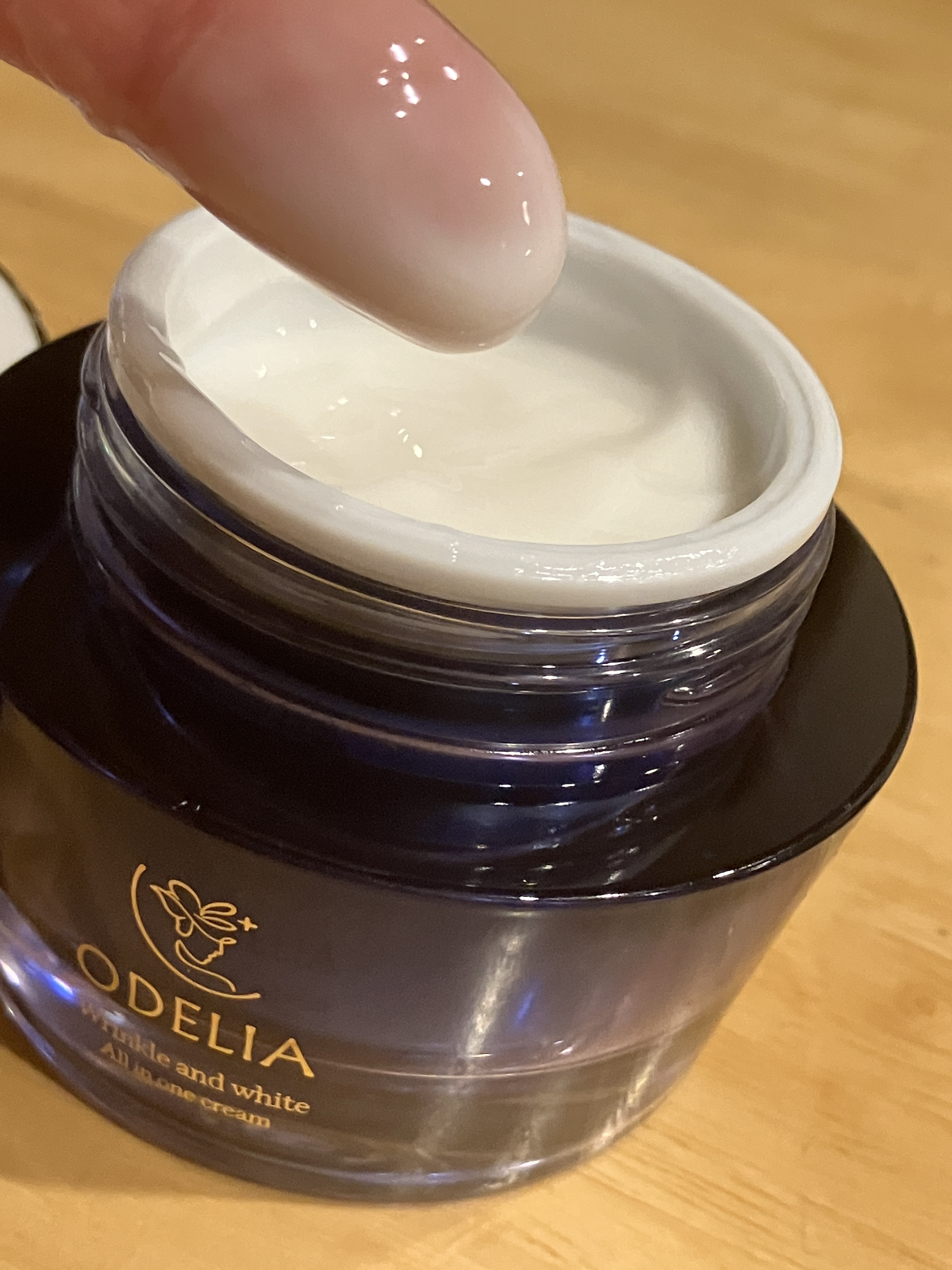 リンクル＆ホワイト オールインワンクリーム/ODELIA/オールインワン化粧品を使ったクチコミ（2枚目）