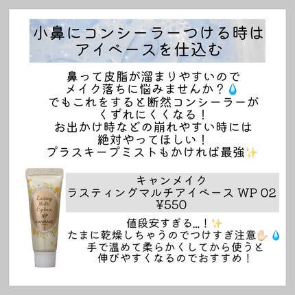 ラスティングマルチアイベース WP/キャンメイク/アイシャドウベースを使ったクチコミ(2枚目)