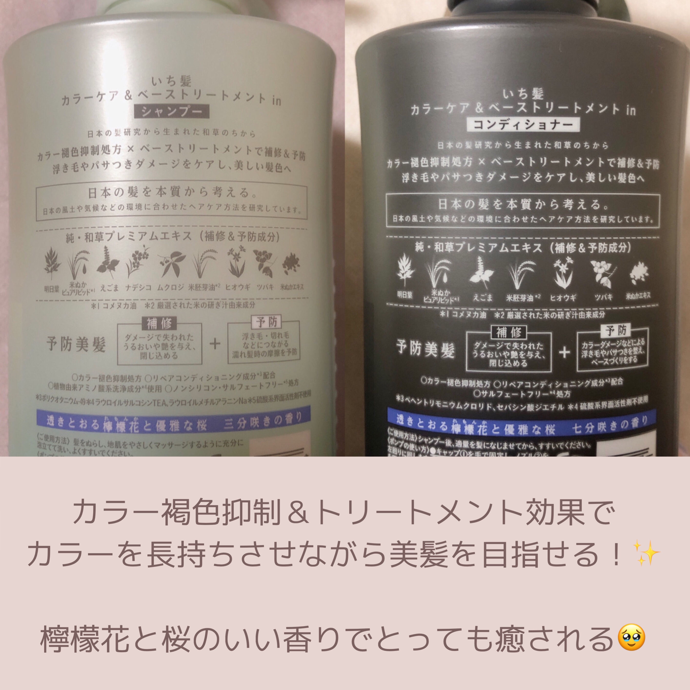 カラーケア&ベーストリートメント in シャンプー/コンディショナー/いち髪/市販シャンプーを使ったクチコミ（3枚目）