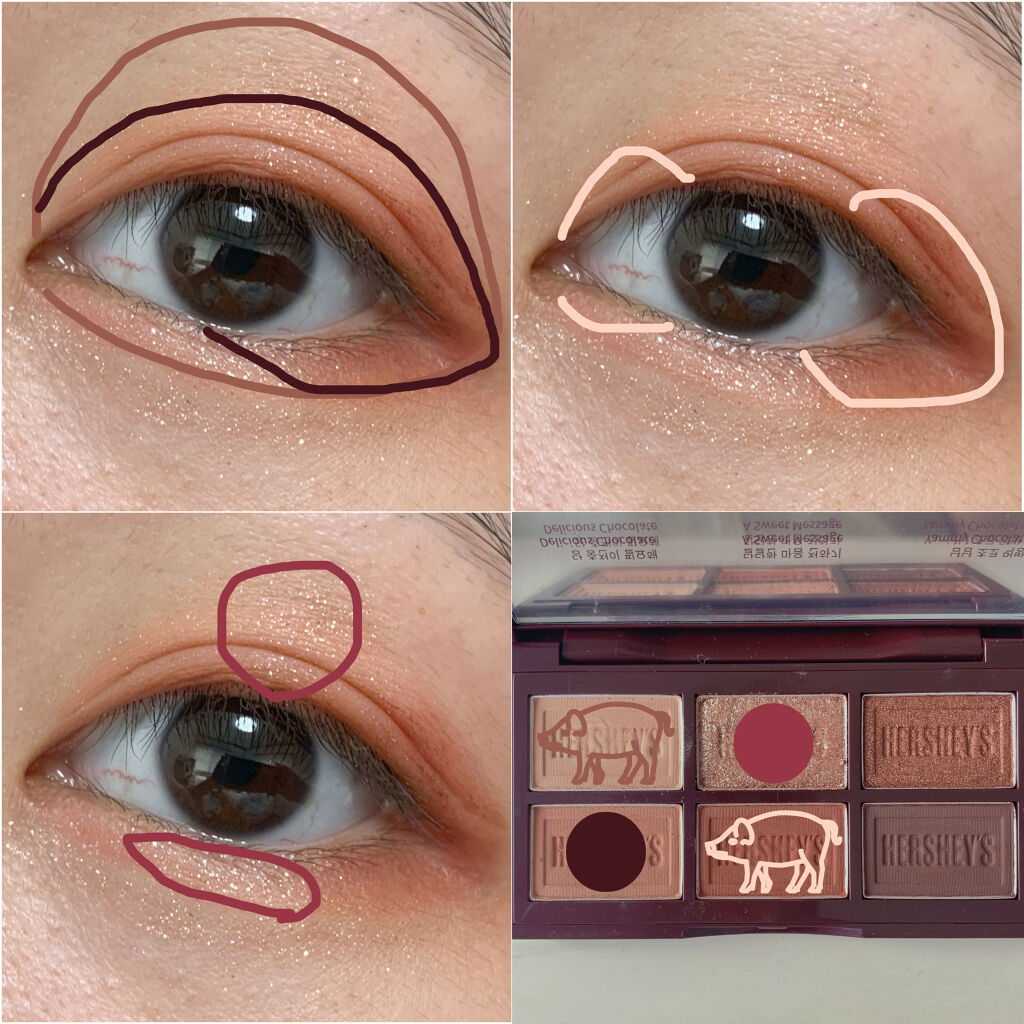 ハーシー プレイカラーアイズミニ/ETUDE/アイシャドウパレットを使ったクチコミ（2枚目）