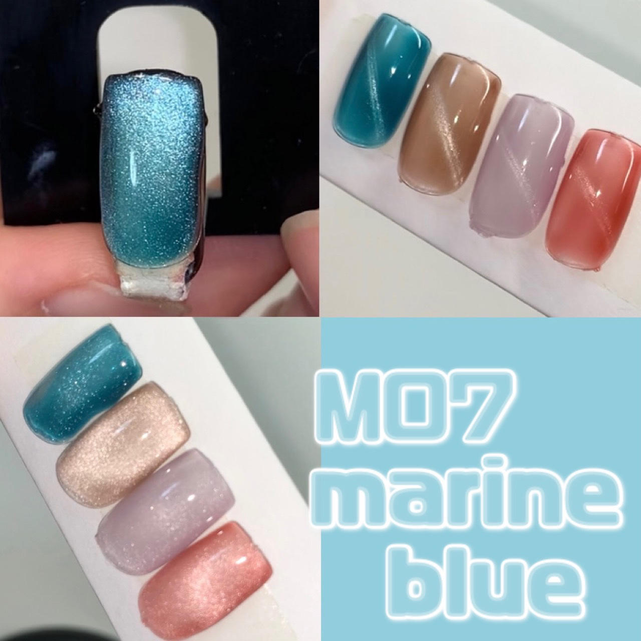 GELiSM (ジェリズム) M07 marine blue/D-UP/ジェルネイルを使ったクチコミ（1枚目）