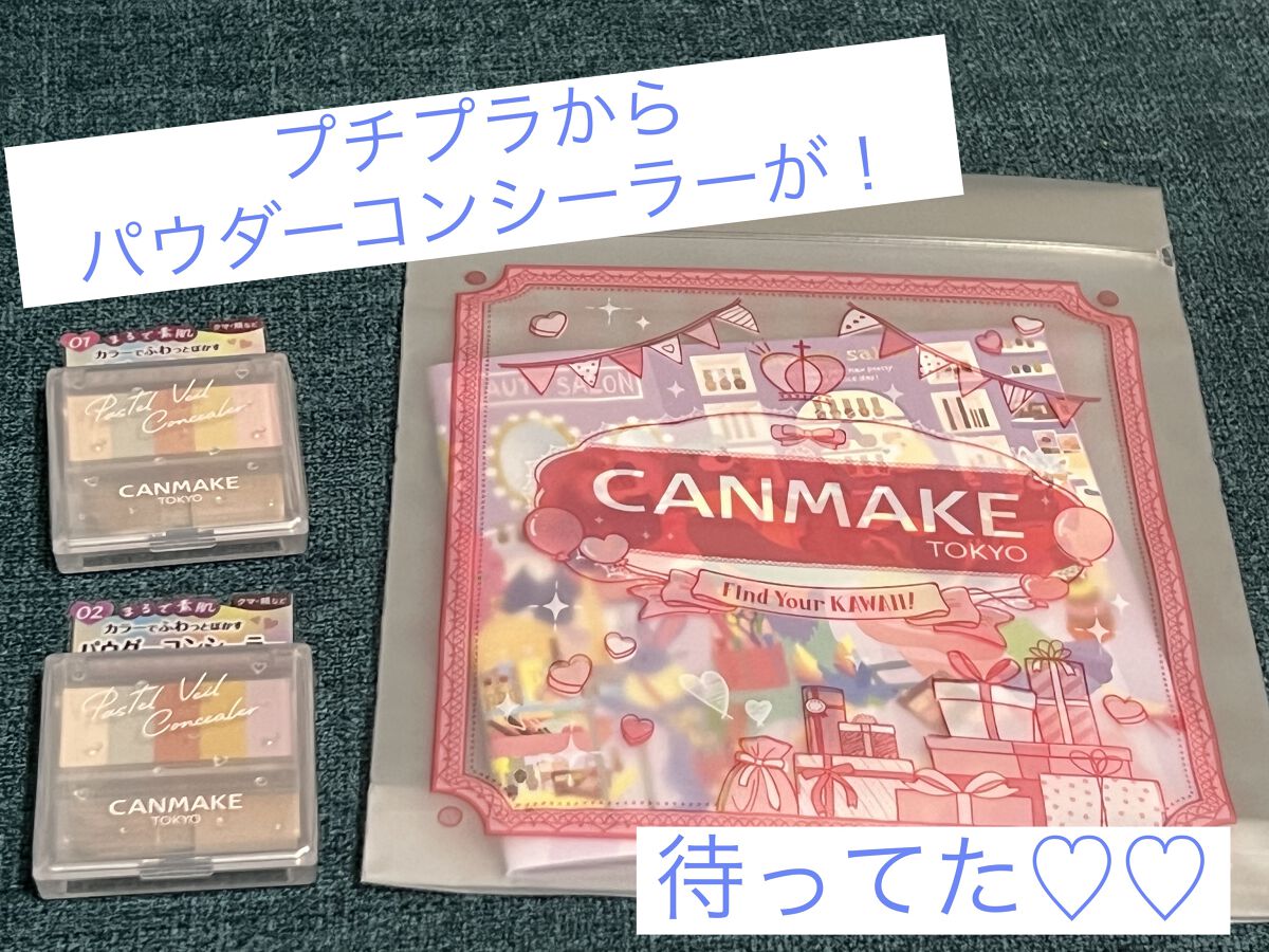 パステルヴェールコンシーラー/キャンメイク/パレットコンシーラーを使ったクチコミ（1枚目）