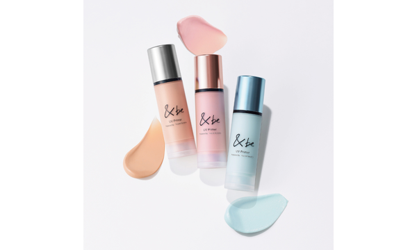 人気化粧下地「&be UVプライマー」の限定カラー「ピーチグロウ」と「スカイグロウ」が待望の定番化!