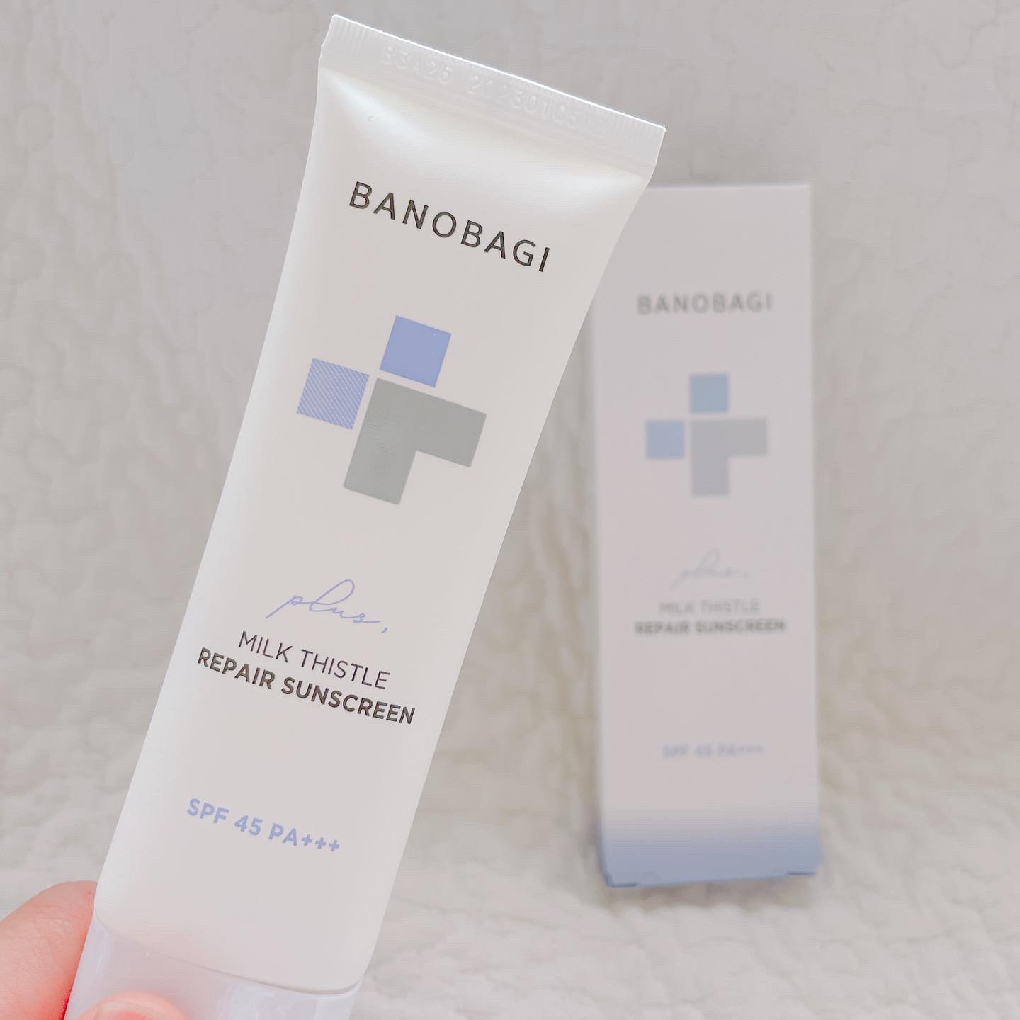 ミルクシスルリペアシカサンスクリーンプラス/BANOBAGI/日焼け止めミルクを使ったクチコミ（2枚目）