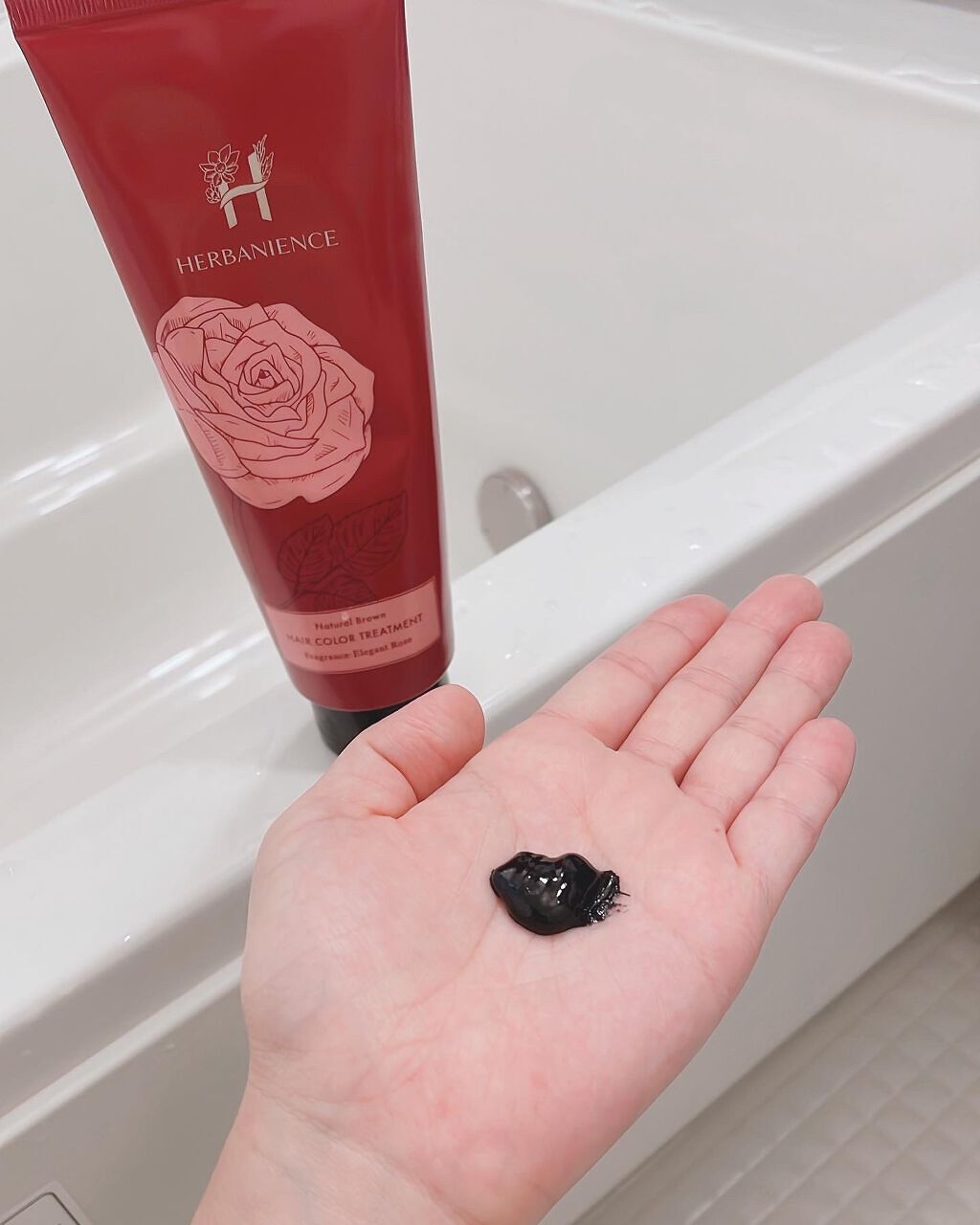 ハーバニエンス　ヘアカラートリートメント/HERBANIENCE/ヘアカラーを使ったクチコミ（3枚目）