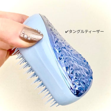 コンパクトスタイラー ジェムロックブルー/TANGLE TEEZER/ヘアブラシを使ったクチコミ（2枚目）