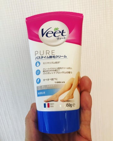 ヴィートピュアバスタイム除毛クリーム 敏感肌用/Veet/除毛クリームを使ったクチコミ（2枚目）