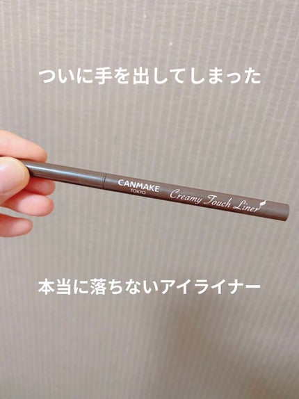 クリーミータッチライナー/キャンメイク/ジェルアイライナーを使ったクチコミ(1枚目)