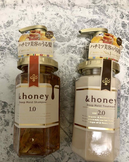 ディープモイスト シャンプー1.0/ヘアトリートメント2.0/&honey/市販シャンプーを使ったクチコミ(1枚目)