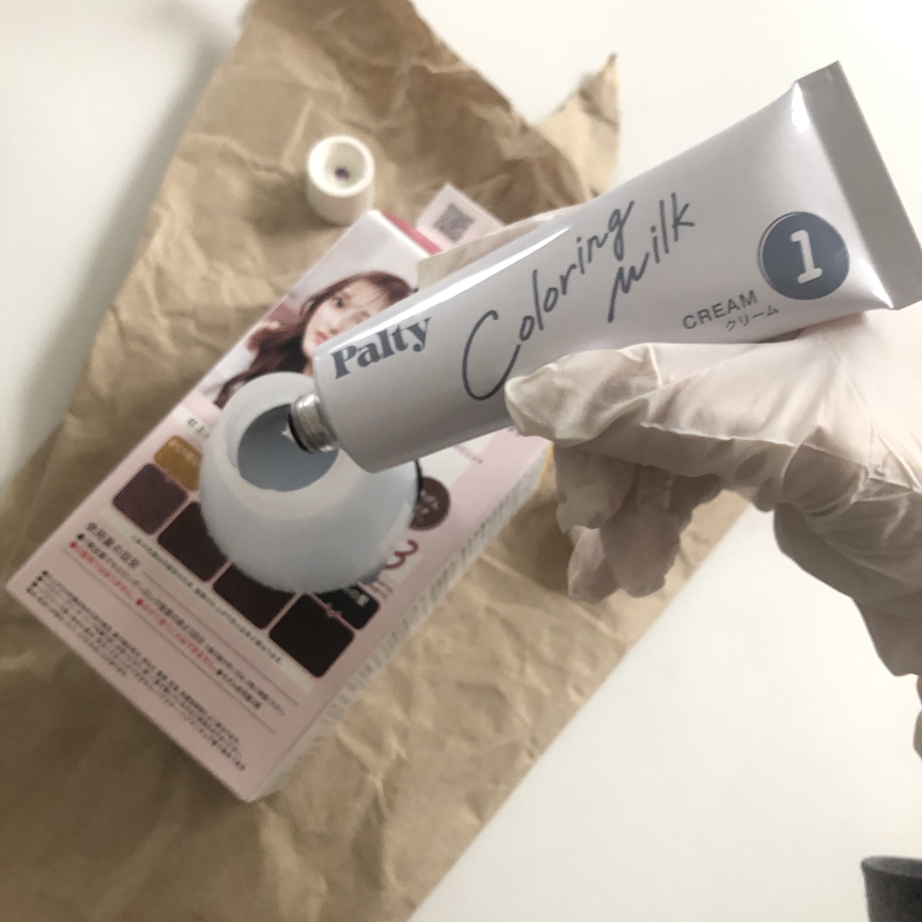 カラーリングミルク/パルティ/ヘアカラーを使ったクチコミ（2枚目）