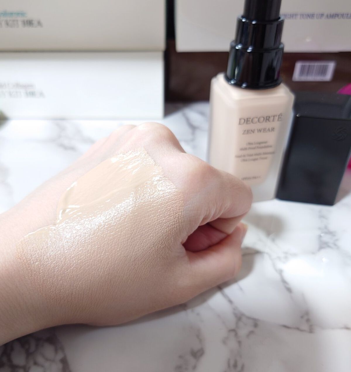 ゼン ウェア フルイド/DECORTÉ/リキッドファンデーションを使ったクチコミ（3枚目）