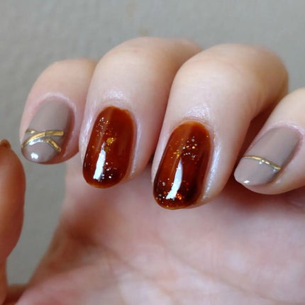 ムードペブルネイル/rom&nd/マニキュアを使ったクチコミ(5枚目)