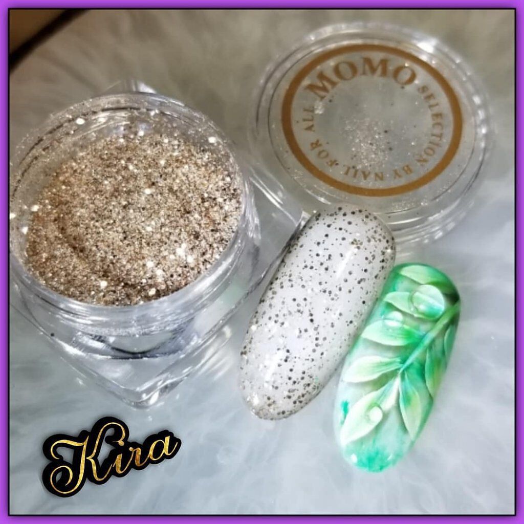 #ネイル,#ジェルネイル,#リーフネイル,#春ネイル,#キラキラネイル,#奥行きネイルのネイルデザイン