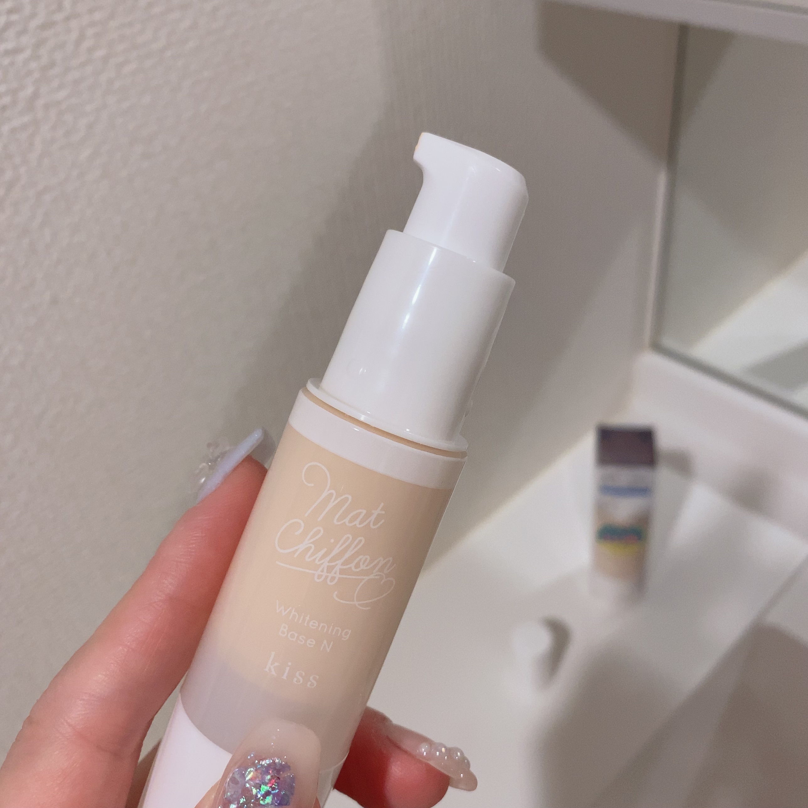 マットシフォン UVホワイトニングベースN 限定ミニ24 01 light/KiSS/化粧下地を使ったクチコミ（3枚目）