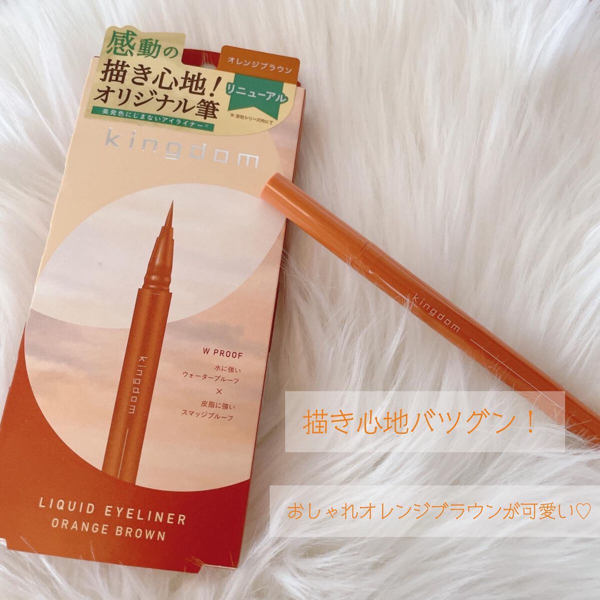 キングダム リキッドアイライナーR1 オレンジブラウン/キングダム/リキッドアイライナーを使ったクチコミ（1枚目）