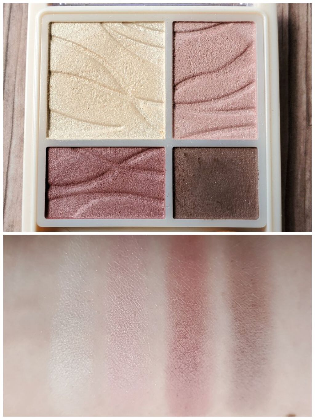 エアリータッチシャドウ 04 カシスブラウン/CEZANNE/アイシャドウパレットを使ったクチコミ（2枚目）